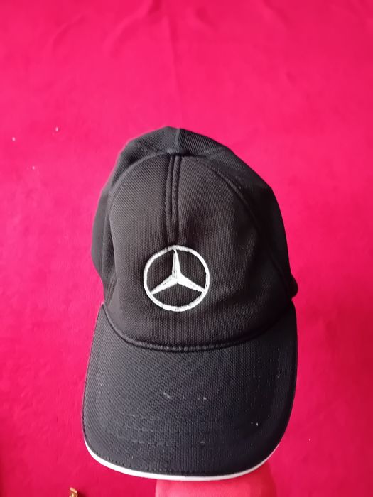#Mercedes czapka czarna dżokejka