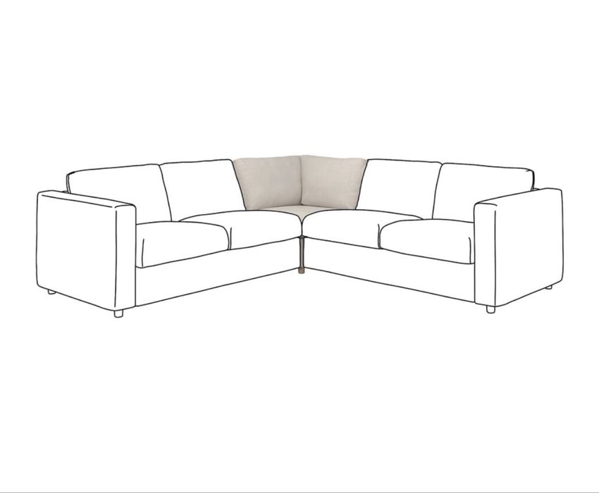 VIMLE IKEA, sekcja naróżna, Gunnared beżowy