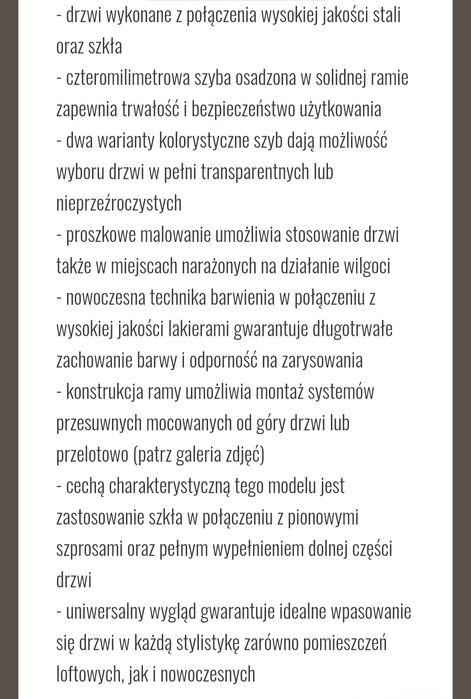 Piękne Drzwi przesuwne loftowe AREZZO 90x210 REZERWACJA