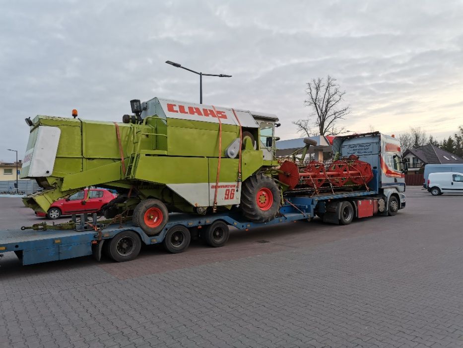 Transport kombajnów sieczkarni claas new holland John deere deutz fahr