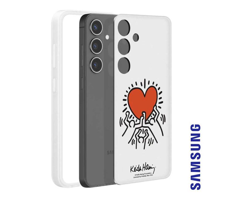 Оригинальный чехол Samsung S24 Plus Flipsuit (Heart + Smile) SM-S926