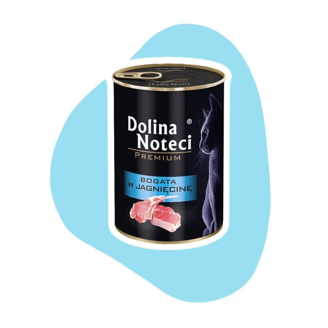 Dolina Noteci Premium Bogata w jagnięcinę 12x400g Karma mokra dla kota