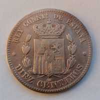 Moeda 10 cêntimos (Espanha 1879)