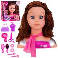Кукла- маникен для причёсок Аксессуары:сумка,заколки,зеркало,фен и тд.