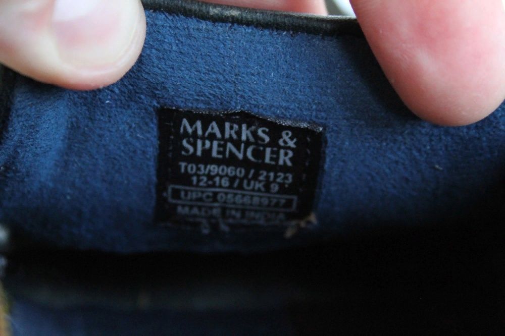 кожаные пенни лоферы мокасины Marks & Spencer размер 42-43