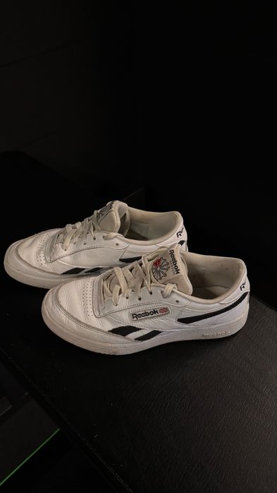 Reebok Classic White/Black Tamanho 40 EUR (US 7.5) – Bom estado