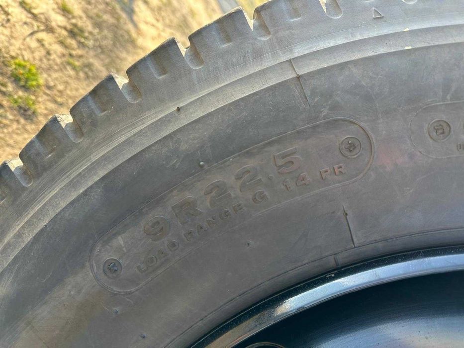9R 22.5 Bridgestone 9R-22.5 Koła Felgi Opony Mercedes 22.5x6.75 8 Śrub
