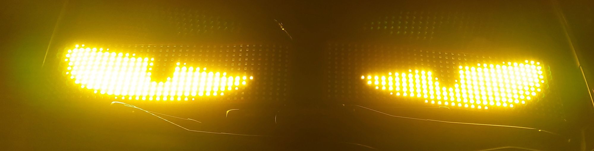 Zestaw 2x60cm nowe DIABELSKIE świecące oczy LED do tir bus