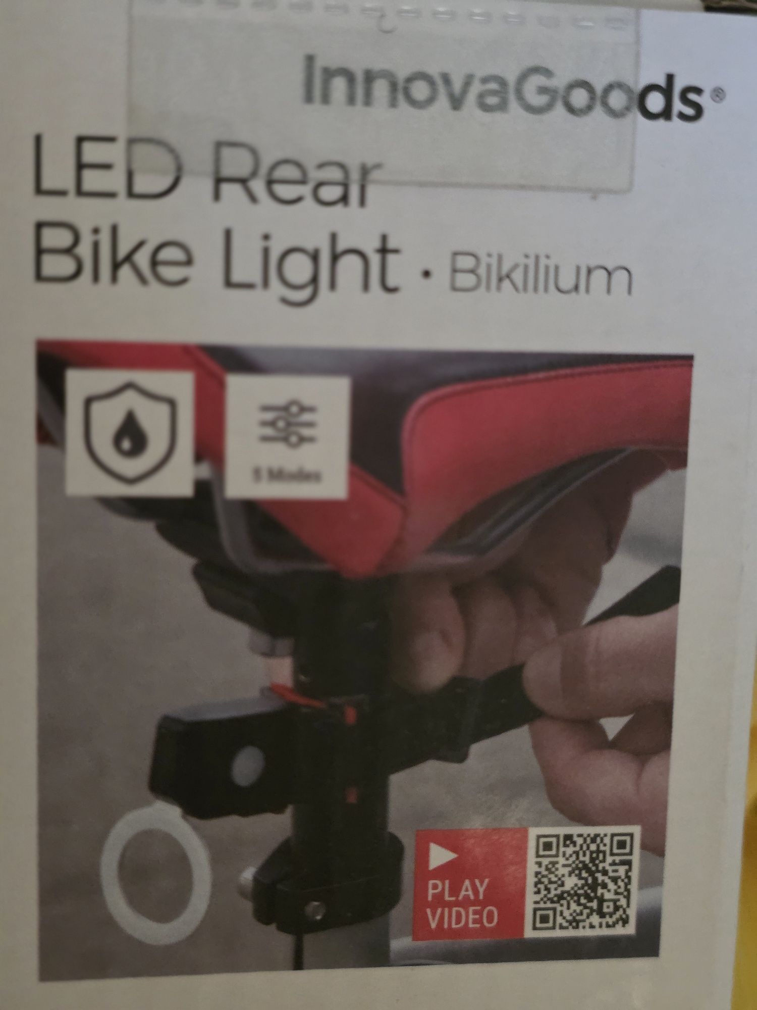 Luz vermelha led para bicicleta, trotinete