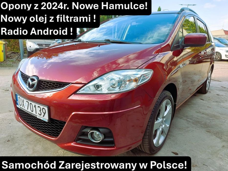 Mazda 5 Auto Bardzo Doinwestowane, Serwis w ASO Mazda do 2024r. Super Stan!