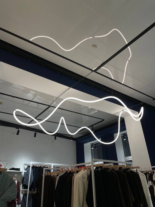 Неонова люстра лампа підсвітка