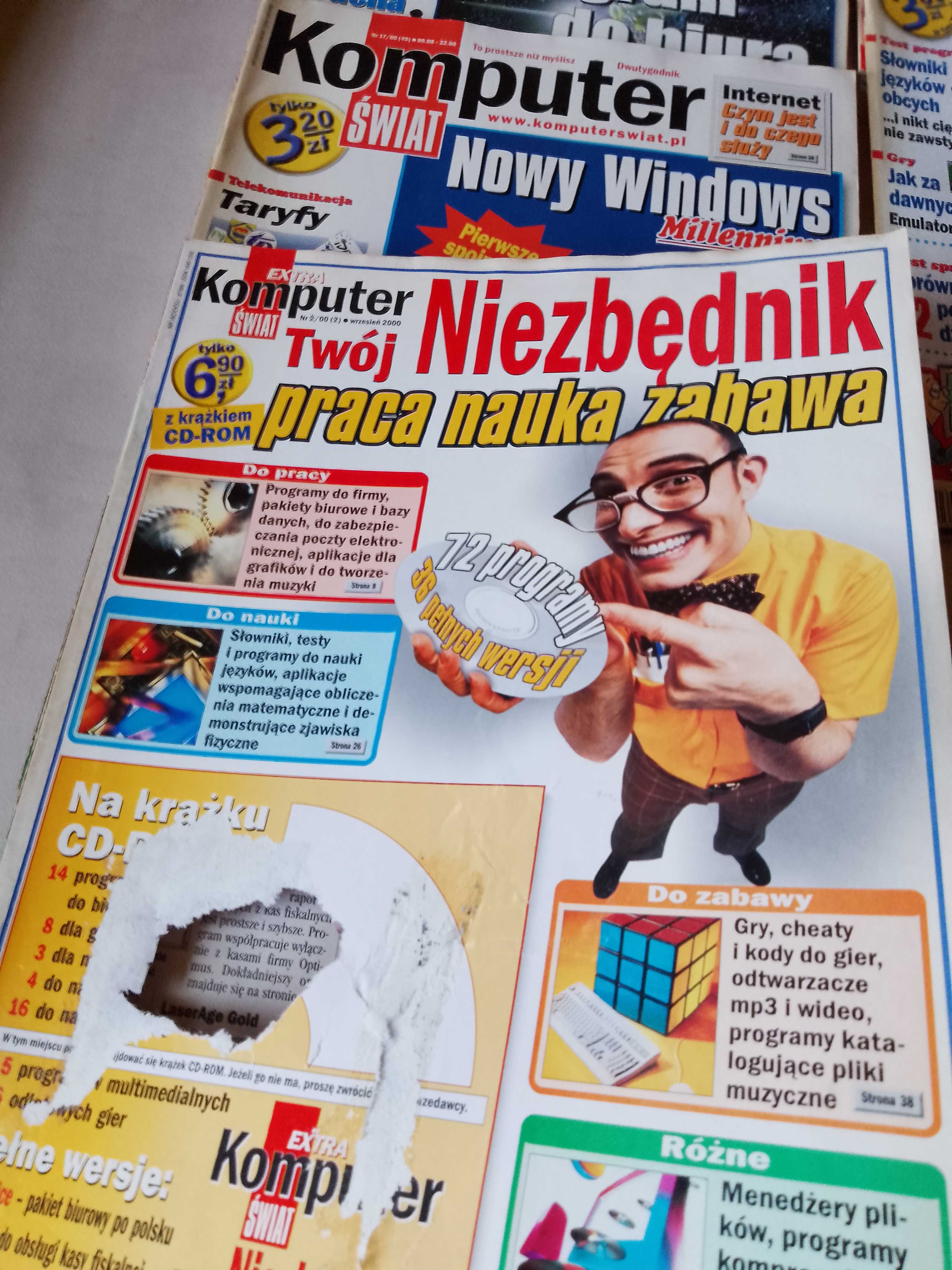 Komputer Świat, zestaw 15 magazynów komputerowych