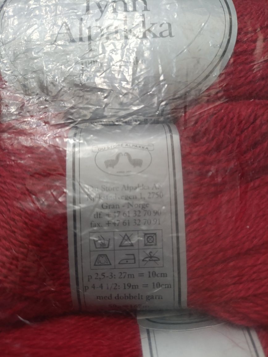 Włóczka Du Store Alpakka AS Tynn Alpakka (wełna z alpaki) 100% Alpakka