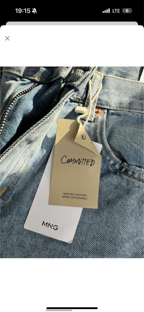 Джинсові шорти бермуди Mango
