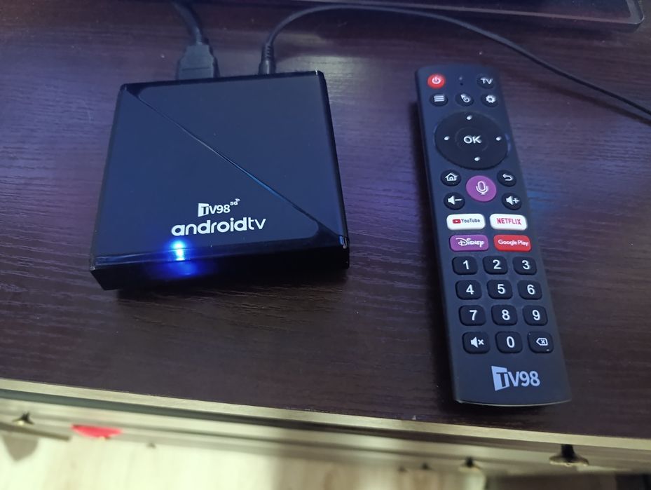 Android box do telewizora TV98 ATV PRO Android 14 4 core bt 8k