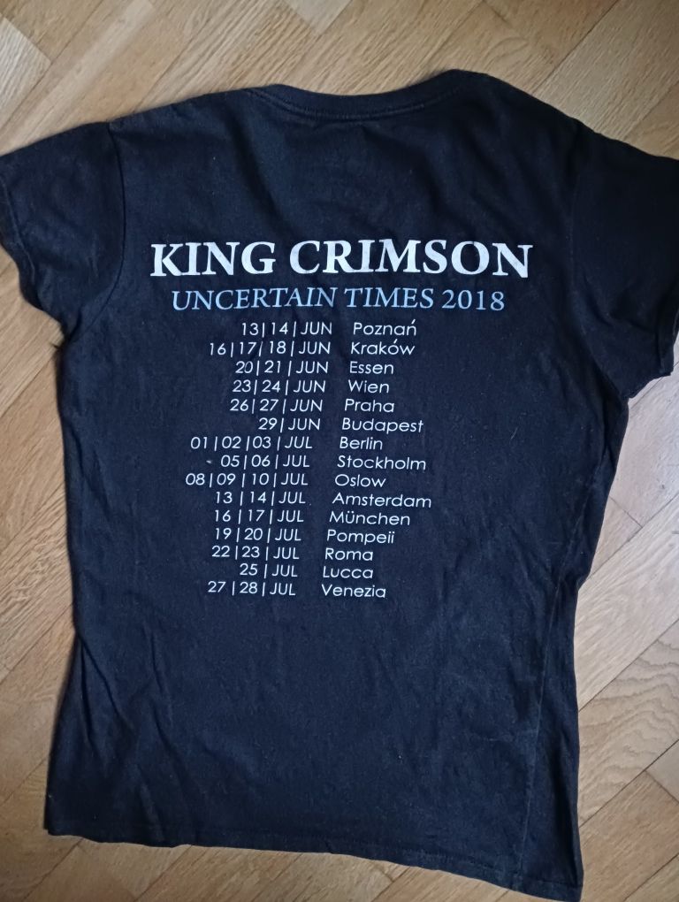 Unikat koszulka King Crimson S/M tshirt org merch z koncertu Fripp