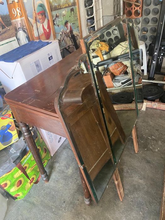 Movel toucador com banco e espelho