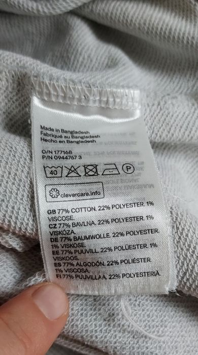 H&M MAMA_ciążowa dresowa sukienka_S