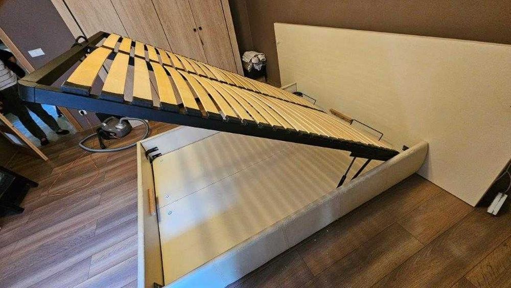 Stelaż 160x200cm do ramy łóżka uchylny, 2 osobowy, solidny, stan BDB,
