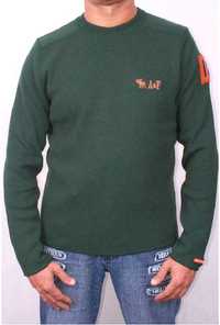 Sweter A&F męski ciemnozielony XL