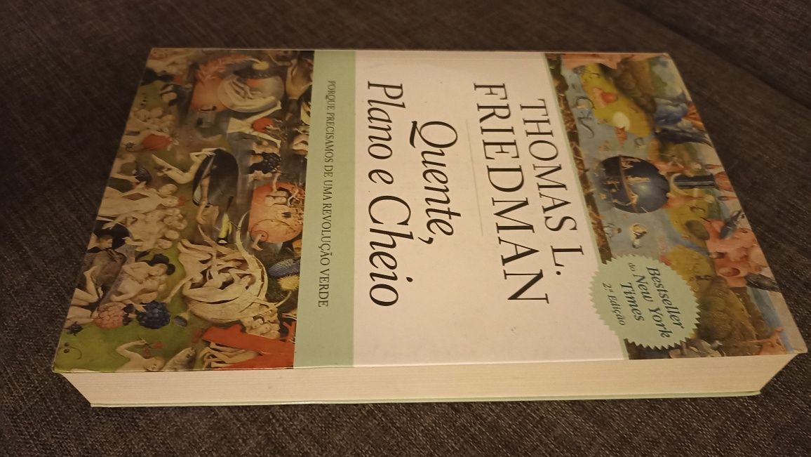 Livro "Quente, plano e cheio", de Thomas L. Friedman como novo