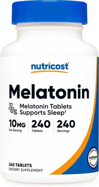 Мелатонін Nutricost 10 мг, 240 таблеток