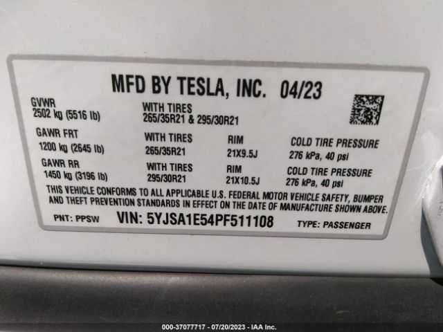 Tesla Model S 100D 2023