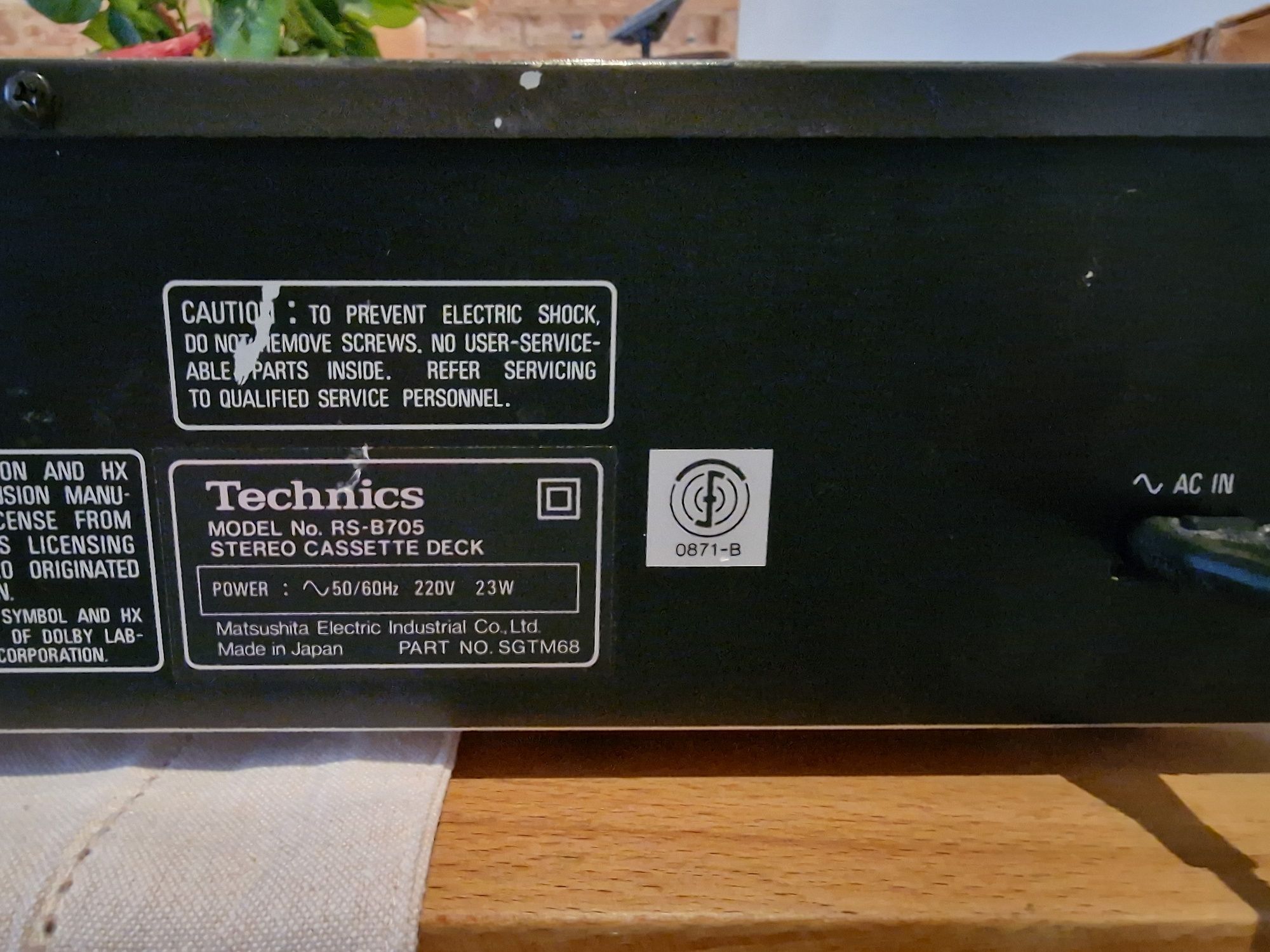 Deck Technics RS-B705 (serwis)