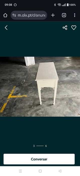 Mesa vintage de madeira