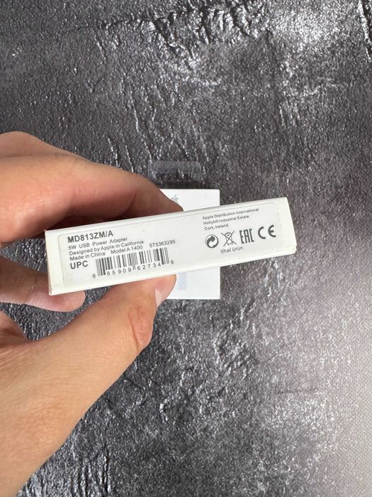 Адаптер 5W Original для iPhone Айфон Оригинал блок 1A Гарантія