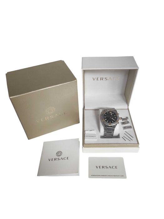 Zegarek męski Versace Sporty Greca Chrono VESO01123 komplet stan BDB!