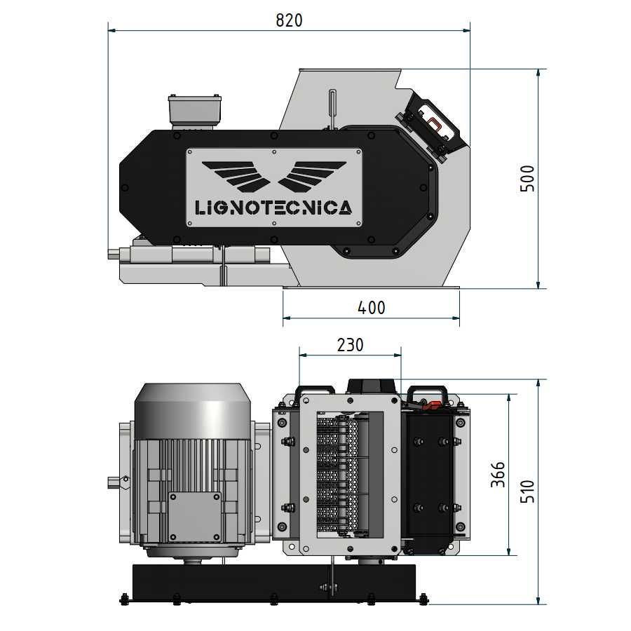 Młyn bijakowy LiHammer 500 (7,5kW) Lignotecnica