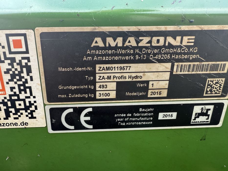 Opryskiwacz Amazone UX 3200 Specjal  20M + Rozsiewacz Amazone ZAM