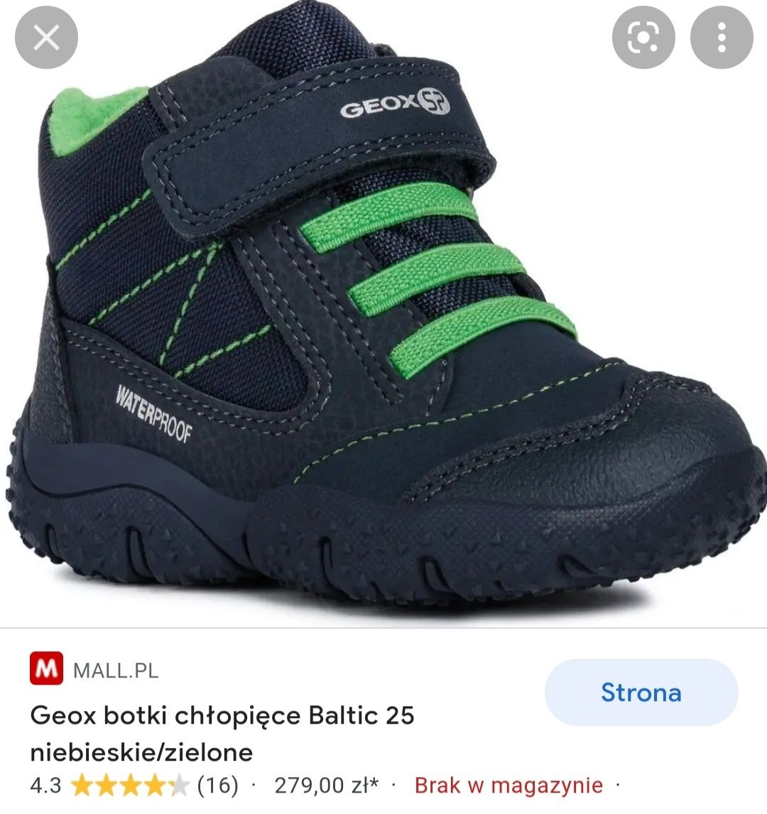 Jak nowe trzewiki geox GEOX SP r 25 zimowe kozaki