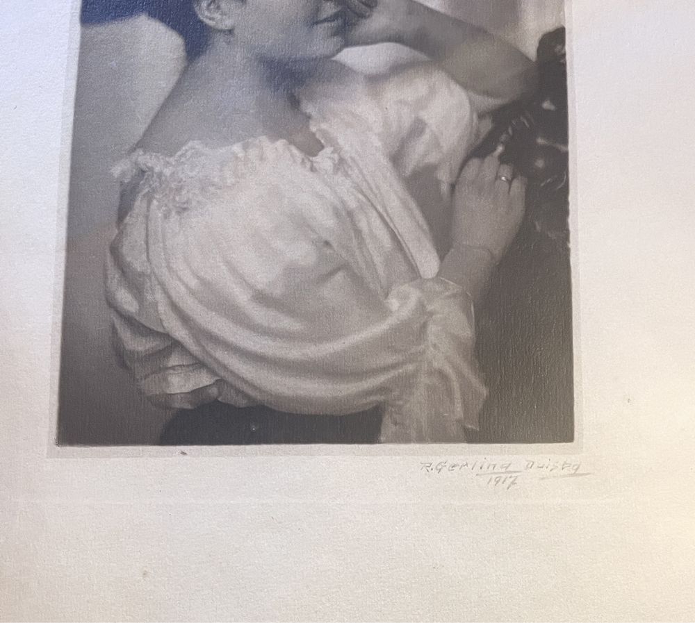Akwaforta - portret - 1917r R. Gerling 47x36
