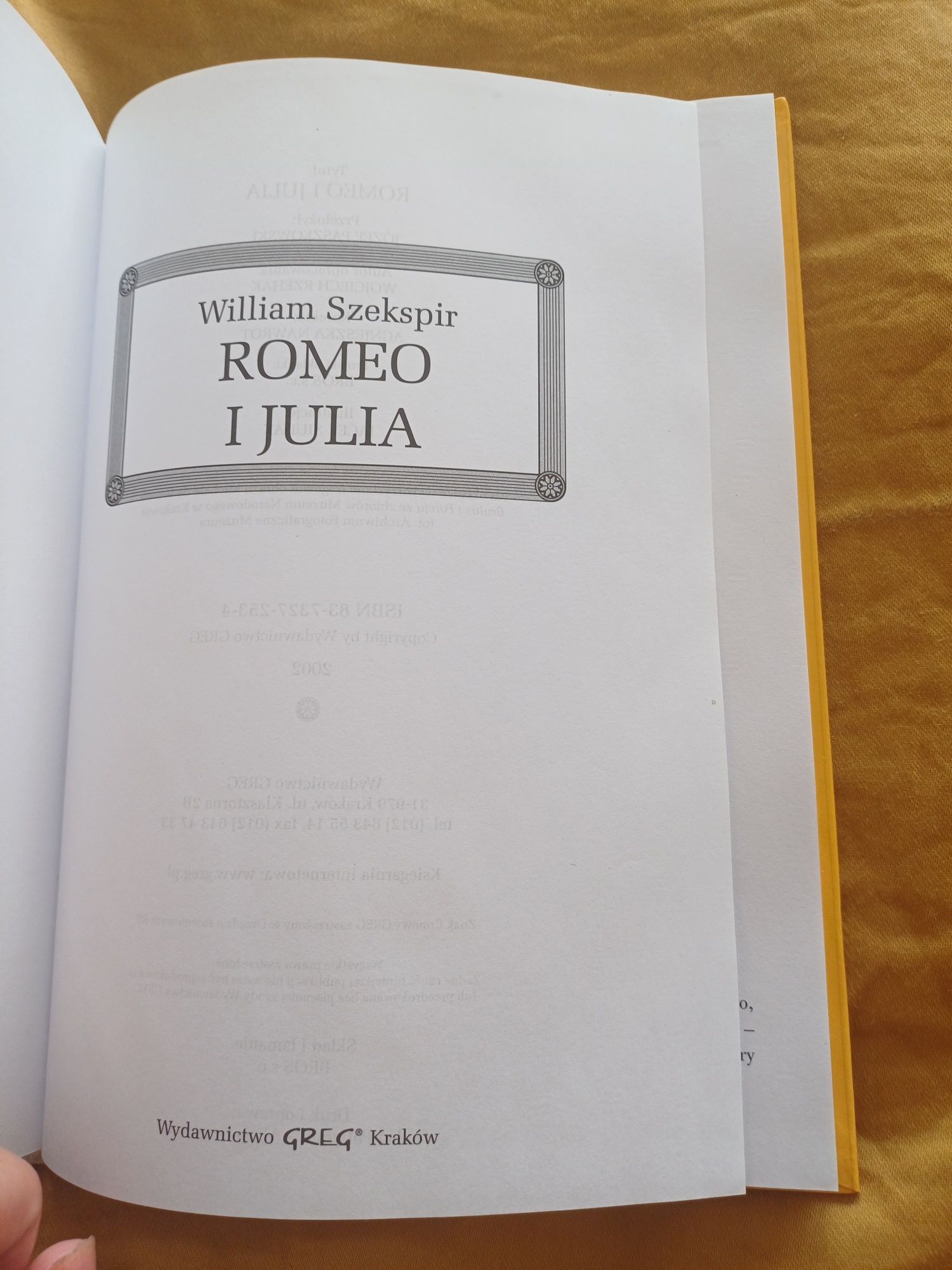 Romeo i Julia William Shakespeare ksiazka z opracowaniem