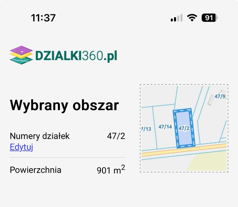 Sprzedam działkę budowlaną