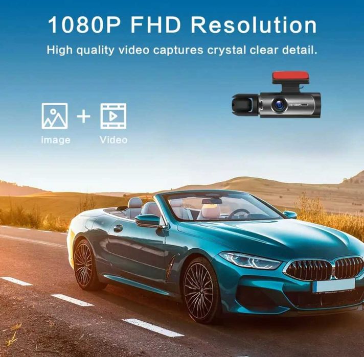 Dwukanałowa kamera samochodowa Full HD z noktowizorem podczerwieni.