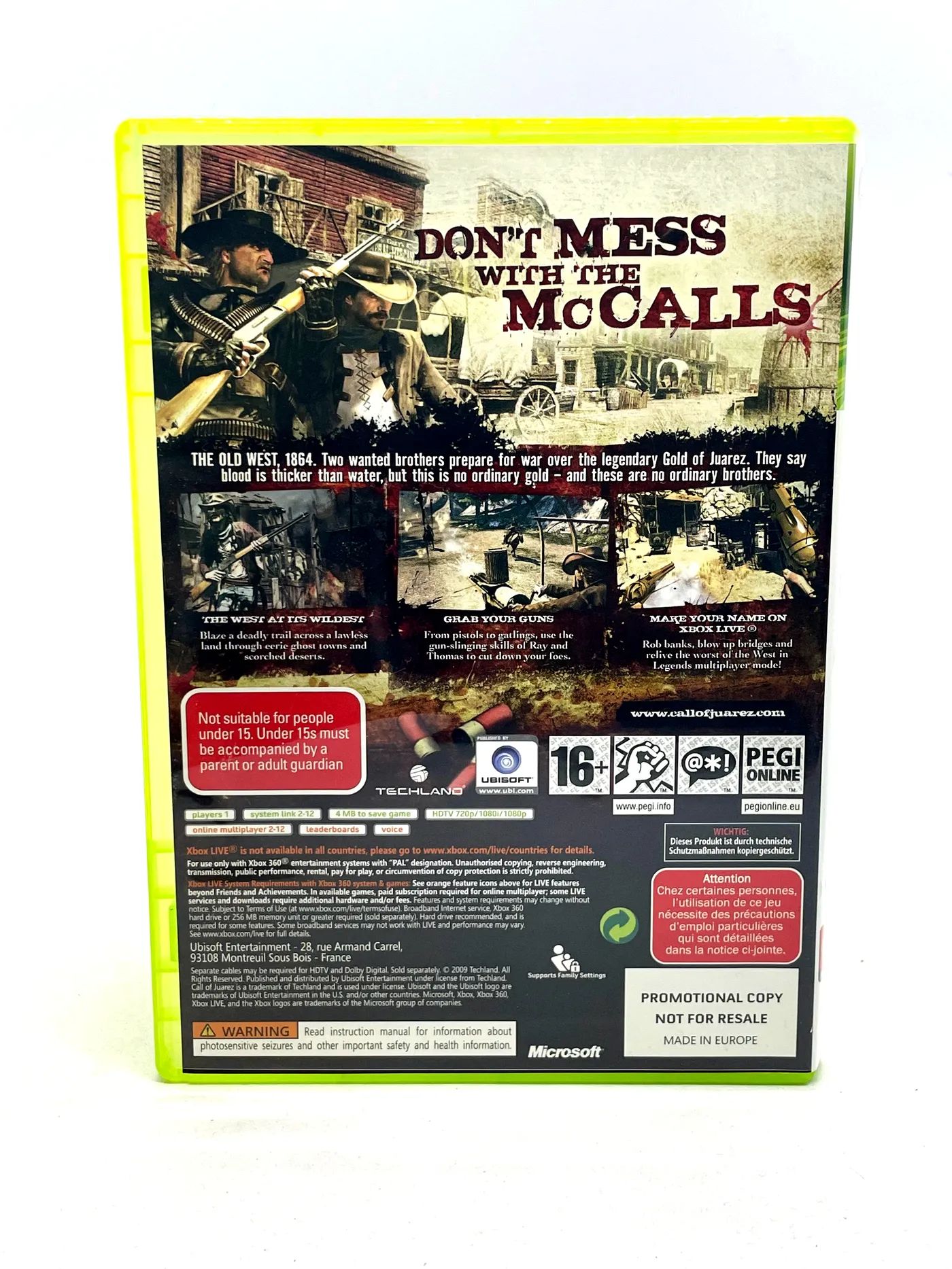 Call of Juarez Bound in Blood PROMO Xbox 360 Po Angielsku