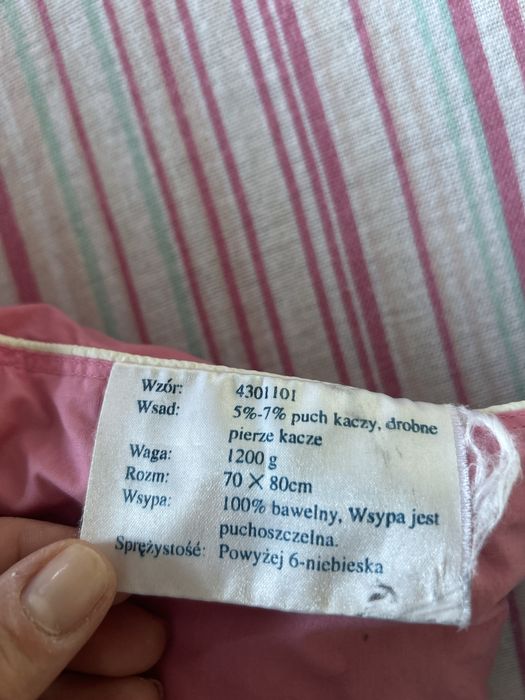 Koldra puchowa i dwie poduszki puchowe