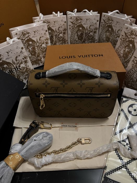Nowa skórzana torebka Louis Vuitton LV worek torba