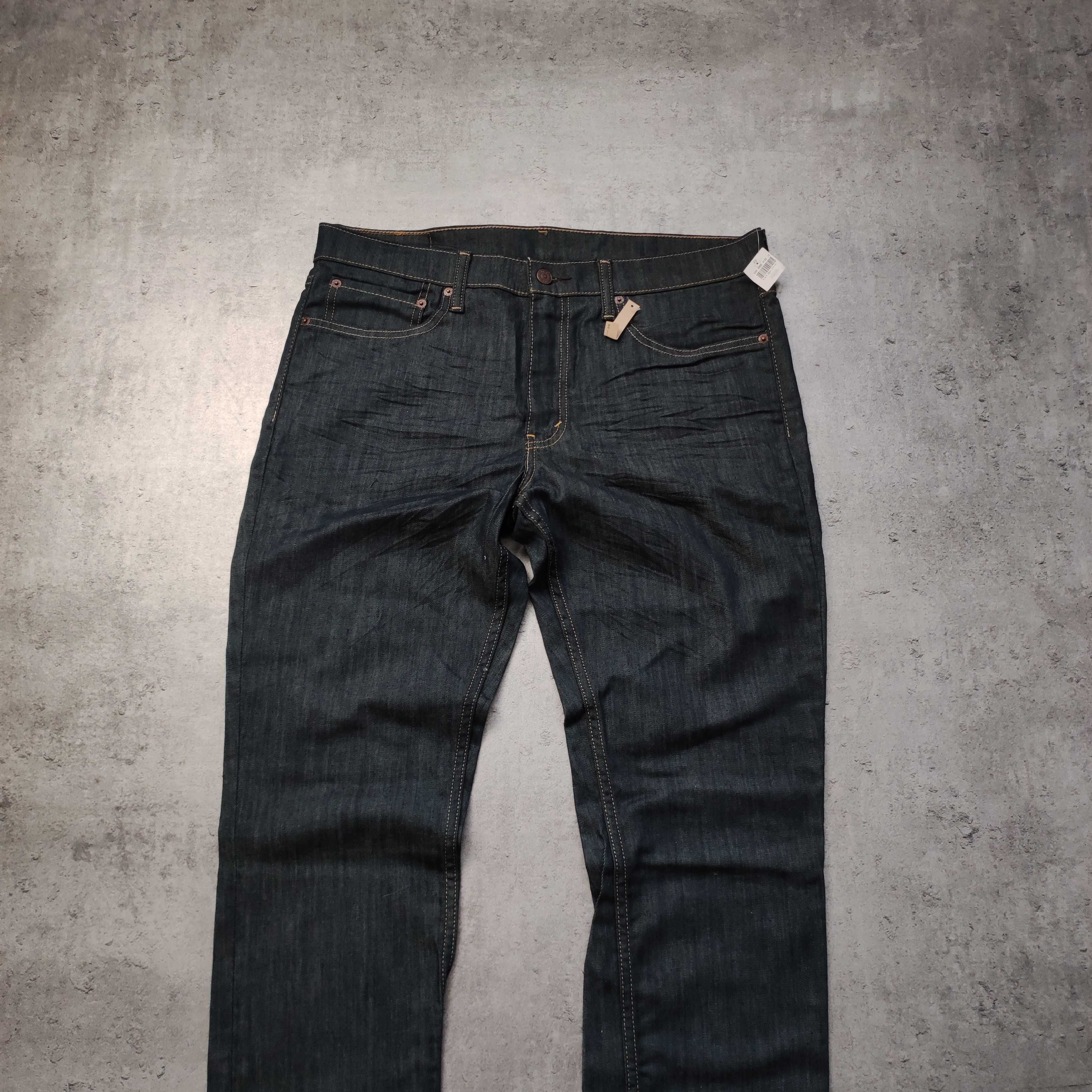 MĘSKIE Eleganckie PREMIUM Jeansy Denim Granatowe Levis 511 NOWE Metki