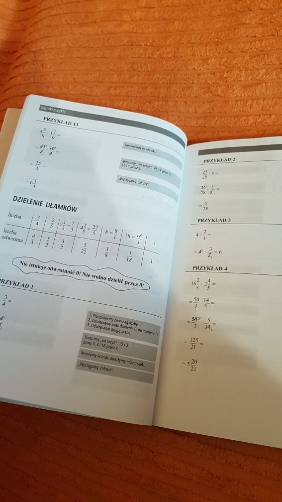 Ksiazka Matematyka korepetycje klasa 6 szkoła podstawowa