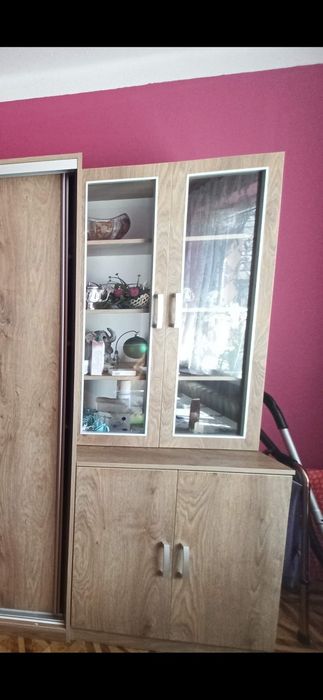 Witryna na szkło + szafka/komoda