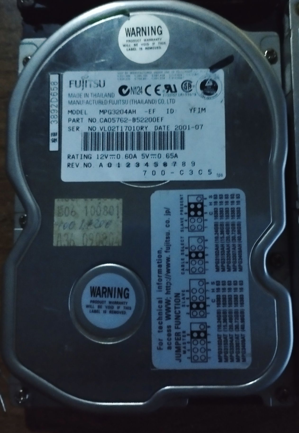 6 dysków HDD ATA z lat 90/00 RETRO