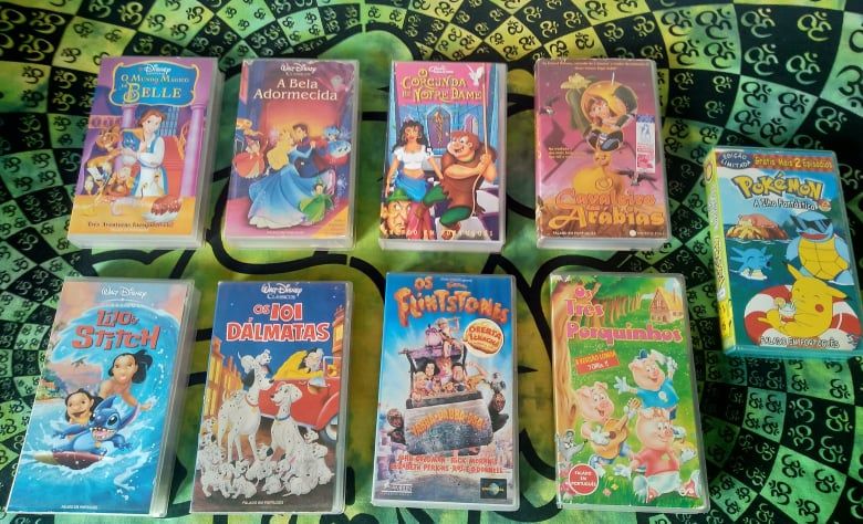 Cassetes VHS disney originais (51 cassetes)