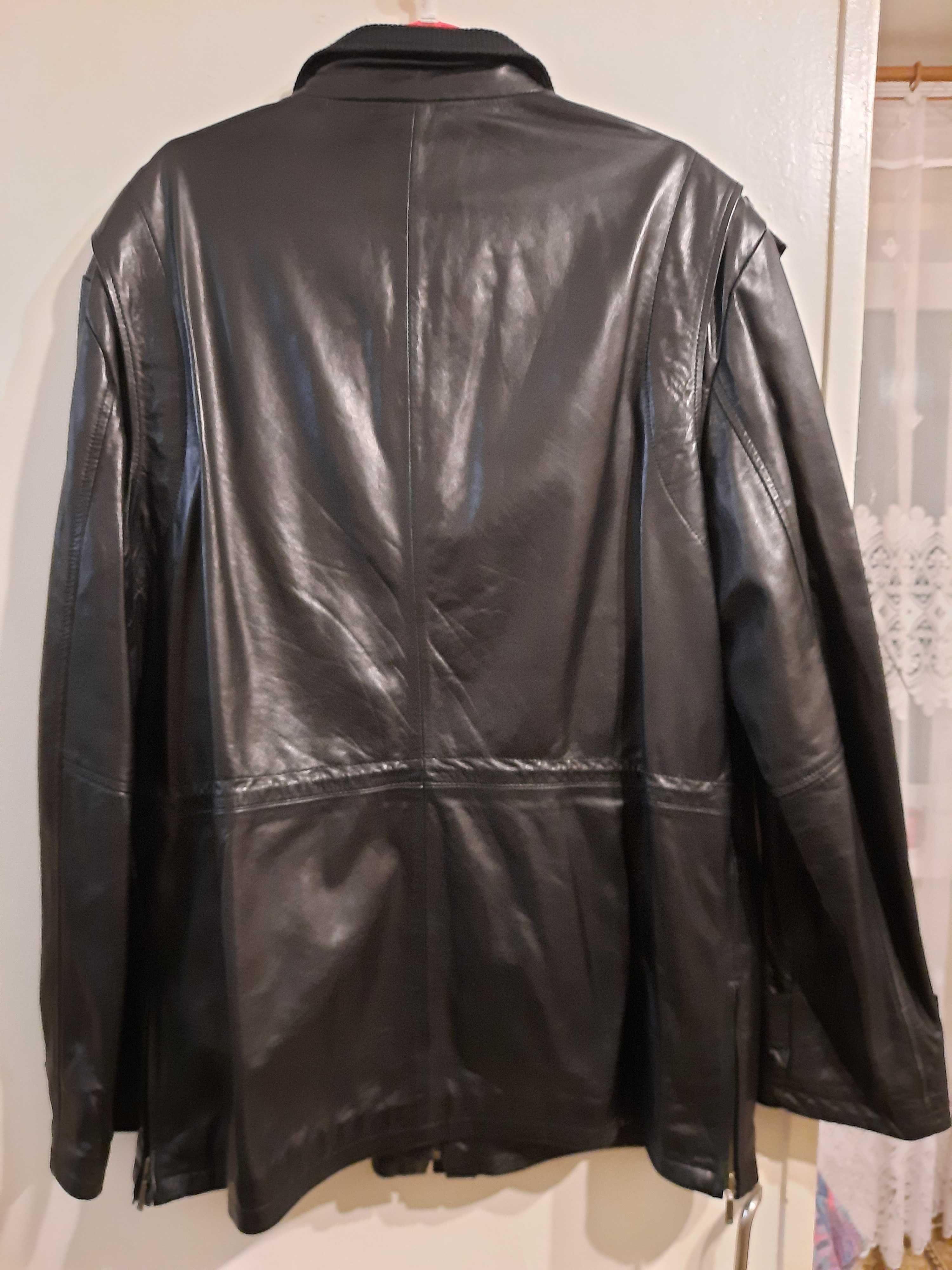 Мужская осенняя куртка ( натуральная кожа) XXL-52 р.