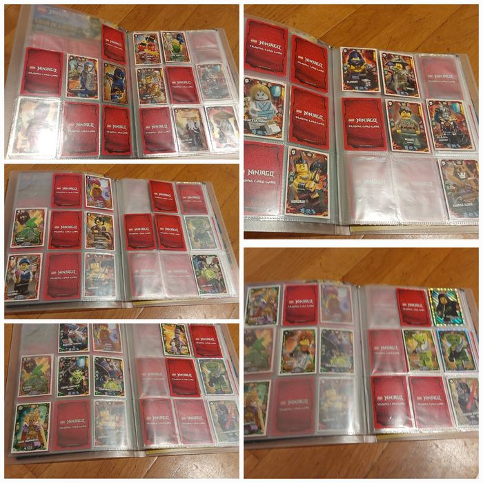 Lote de 94 Cartas Ninjago com Arquivador