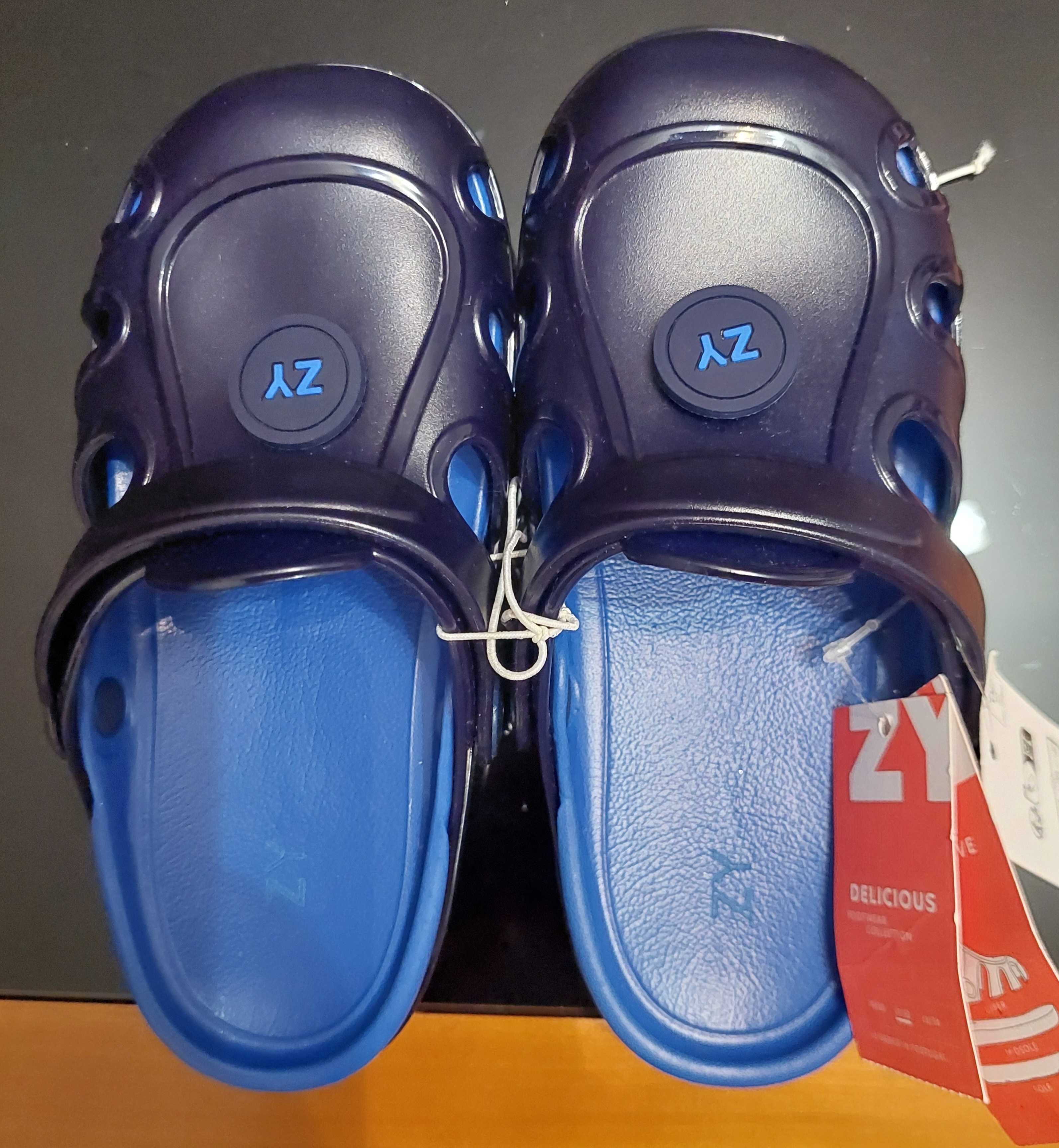 Clogs Zippy – Azul Escuro (Menino), 31-32, novos