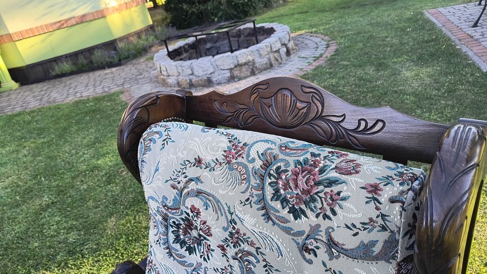 Stylowy komplet wypoczynkowy 3+1+1